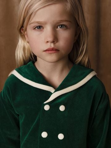 Sailor velour ls dress