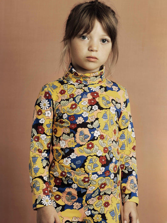 Flowers aop turtleneck