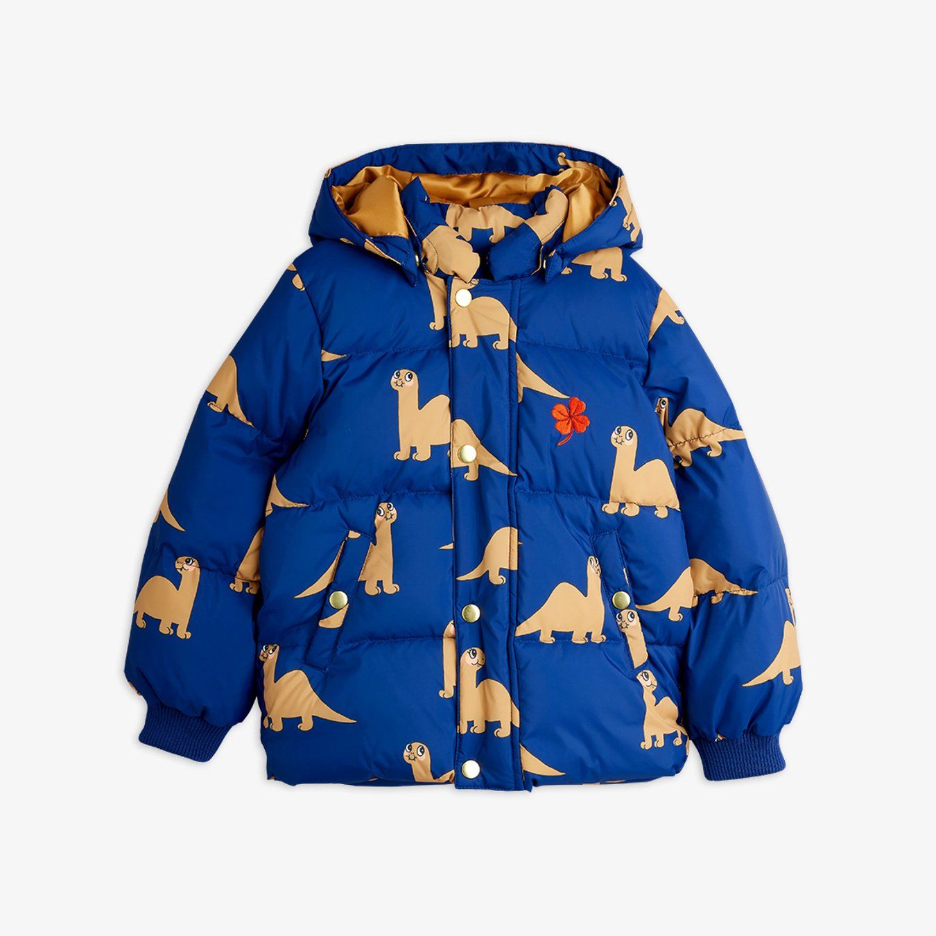 Dinos aop hooded puffer