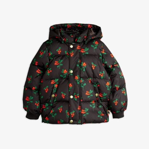 Lingonberries aop hooded puffer