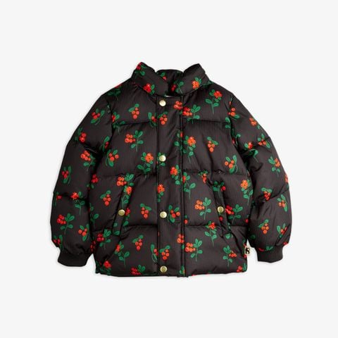 Lingonberries aop hooded puffer