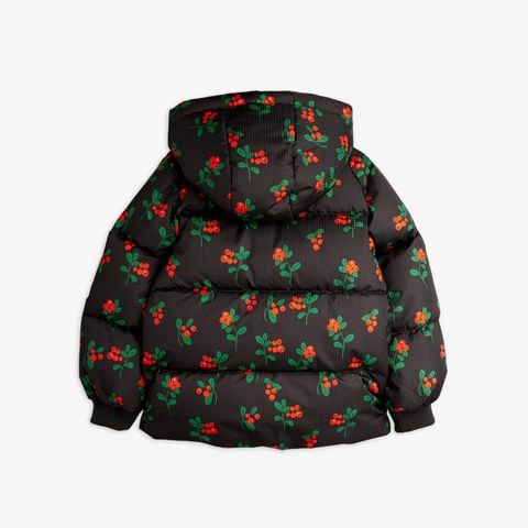 Lingonberries aop hooded puffer