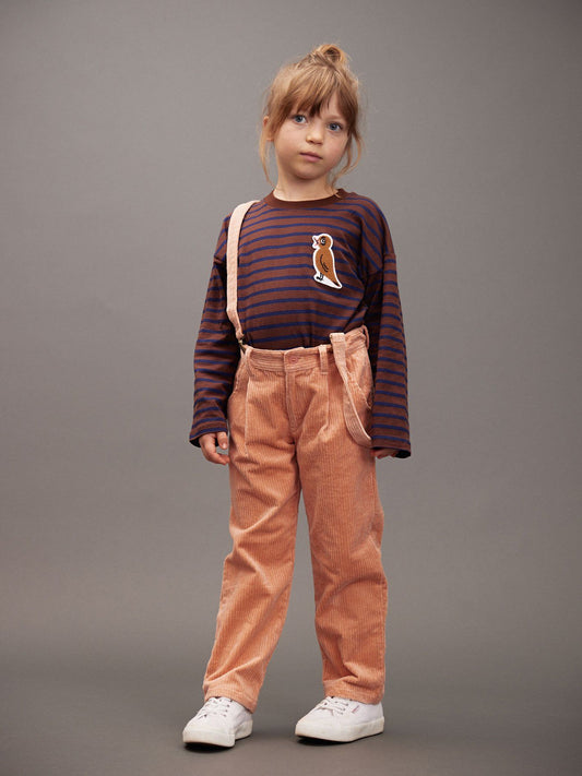 Stripe bird patch ls tee