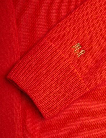 Knitted tie sweater