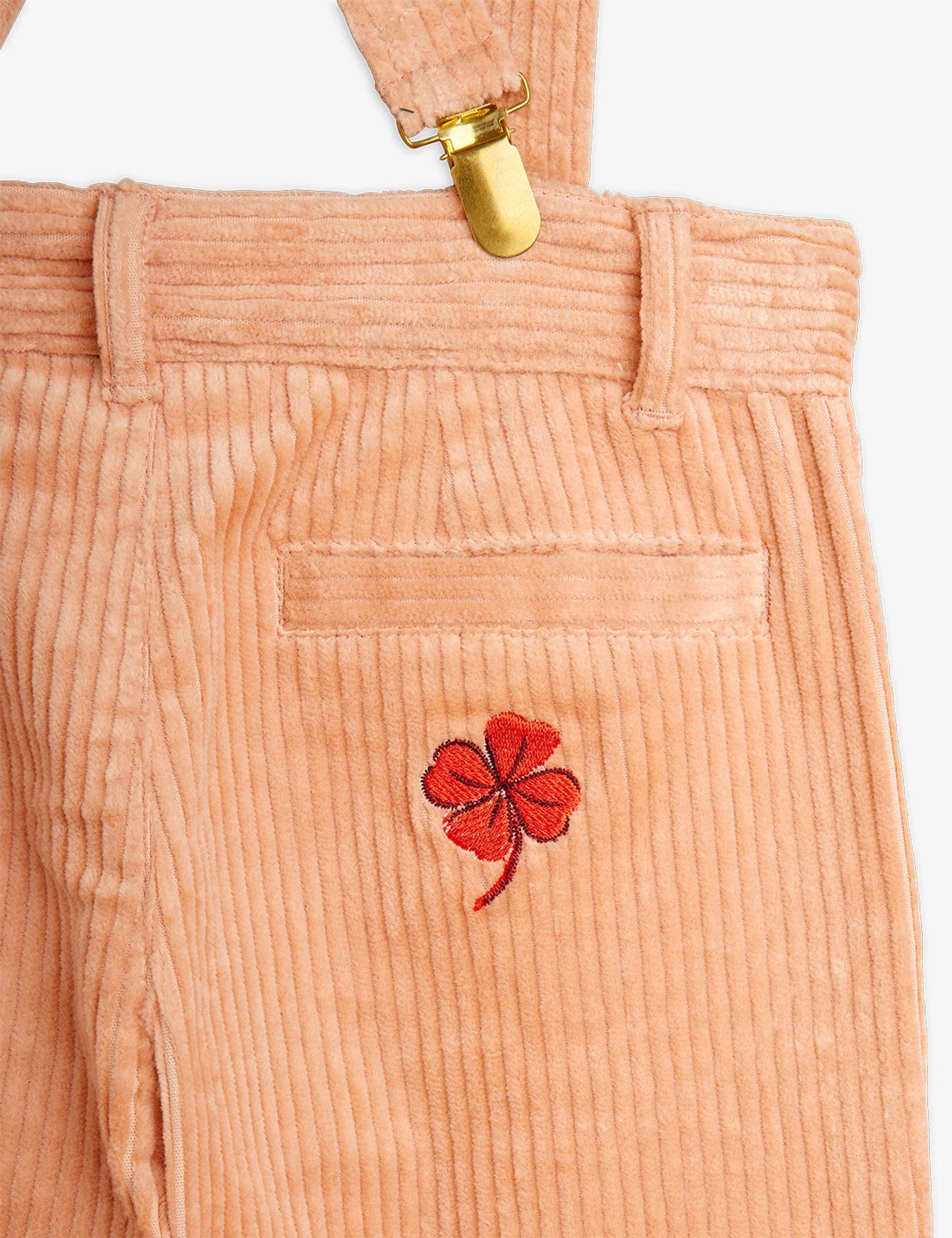 Clover corduroy suspender trousers