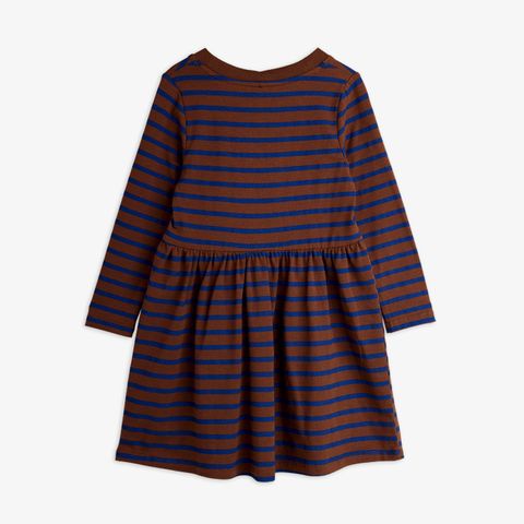Stripe bird patch ls dress
