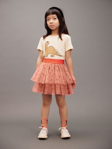 Dotted tulle skirt