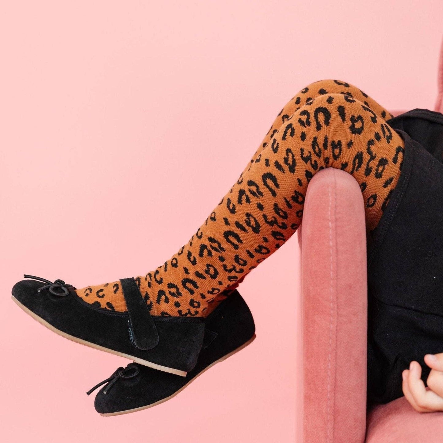 Leopard Knit Tights: 1-2 YEARS