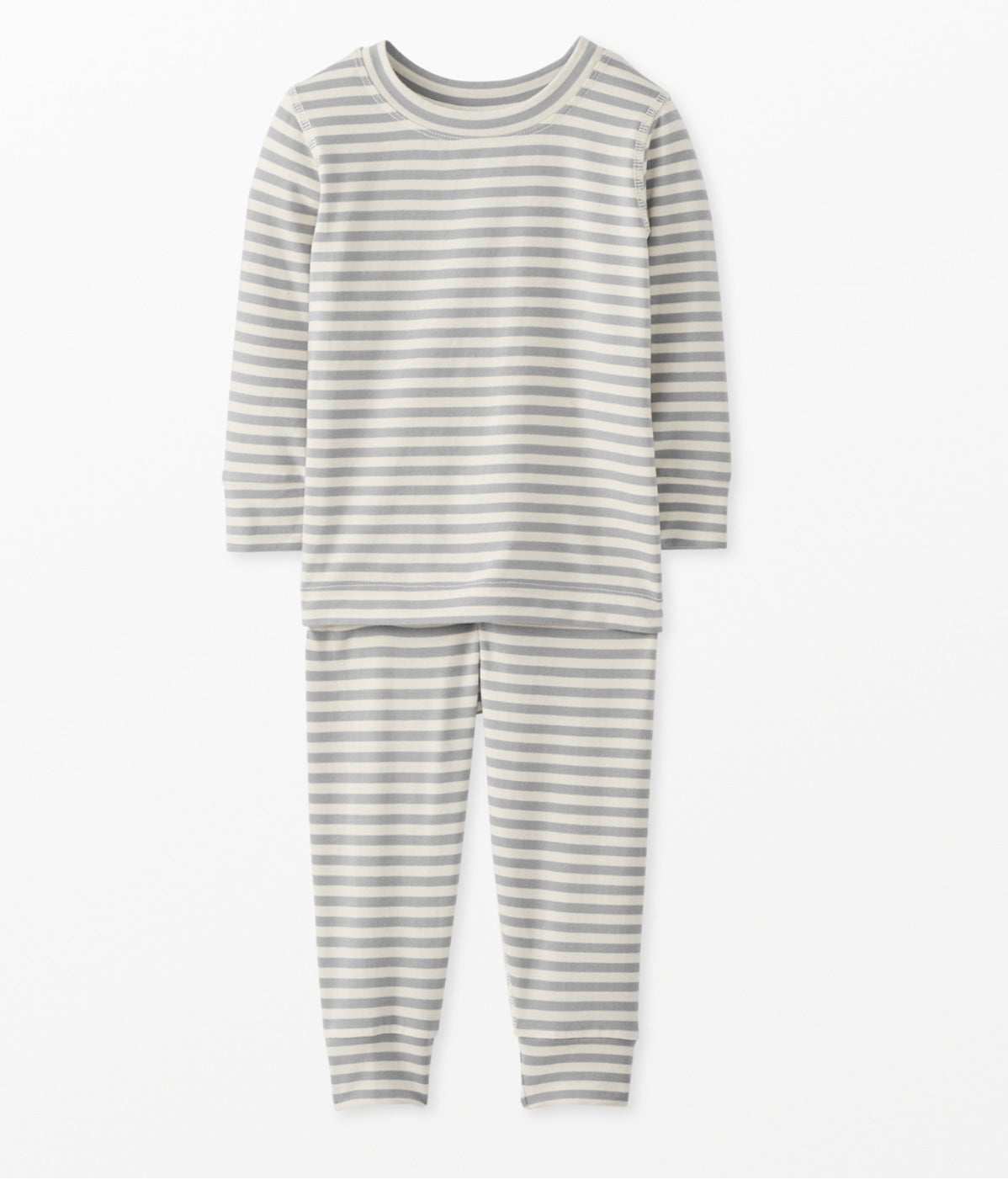Kids Striped Long John Pajama Set in Hannasoft