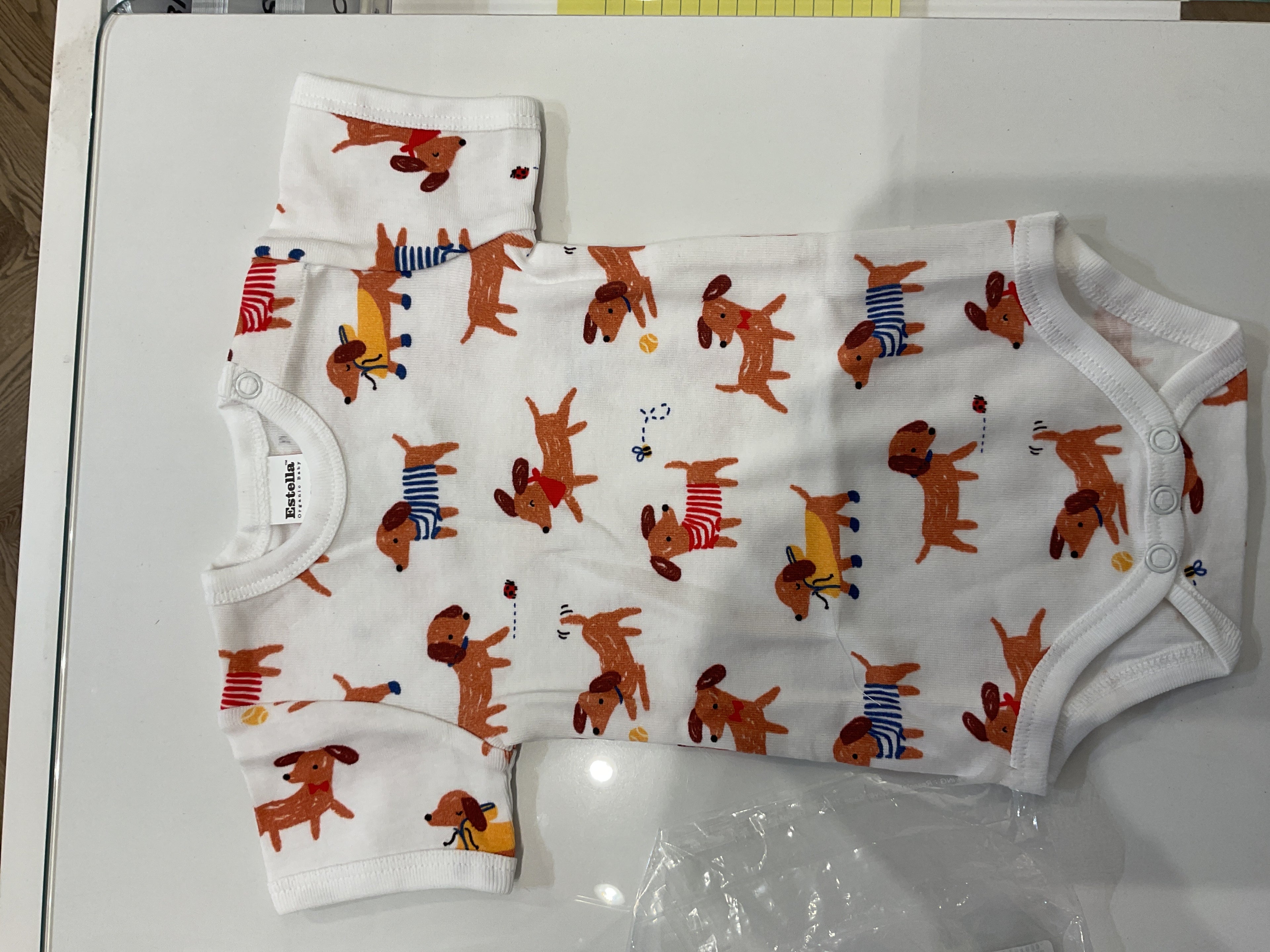 Dog themed bodysuit Brooklyn Pups