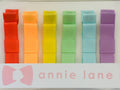 Hair Bows - Classic Grosgrain - Rainbow Bright - Set of Six