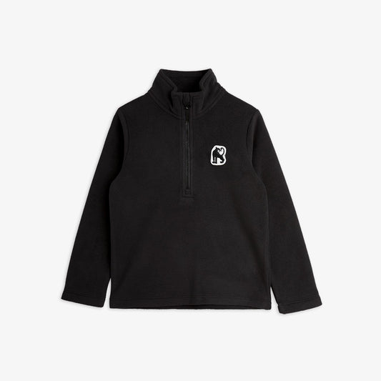 Microfleece zip ls tee