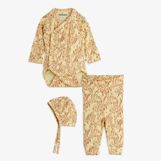 Mini leopard aop nb baby kit