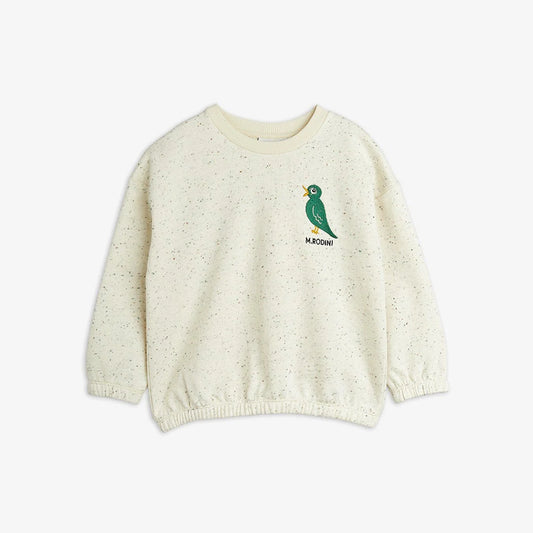 Bird emb neps sweatshirt