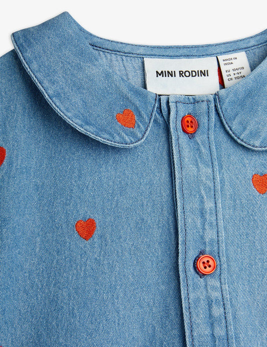 Mini hearts aoe woven dress