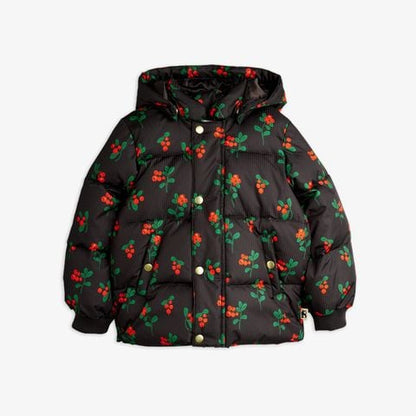 Lingonberries aop hooded puffer