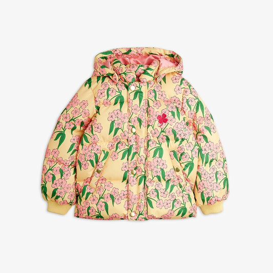 Alpine flowers aop hooded puffer