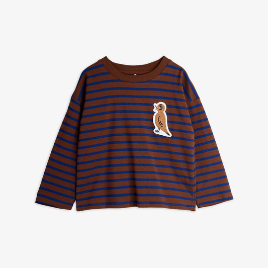 Stripe bird patch ls tee