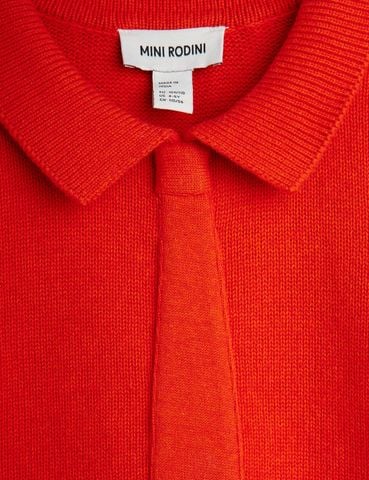 Knitted tie sweater
