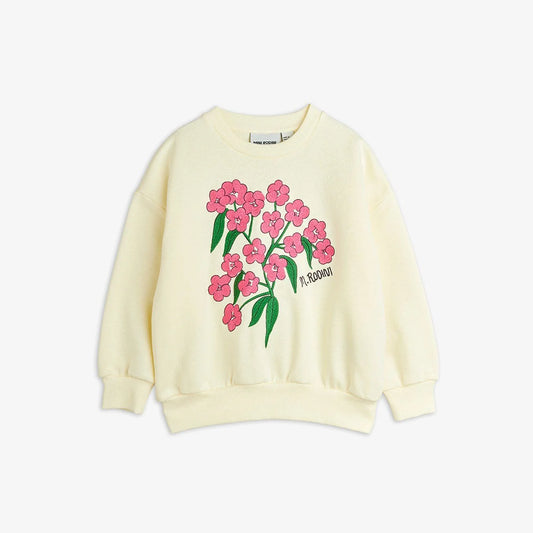 Alpine flowers emb sweatshirt