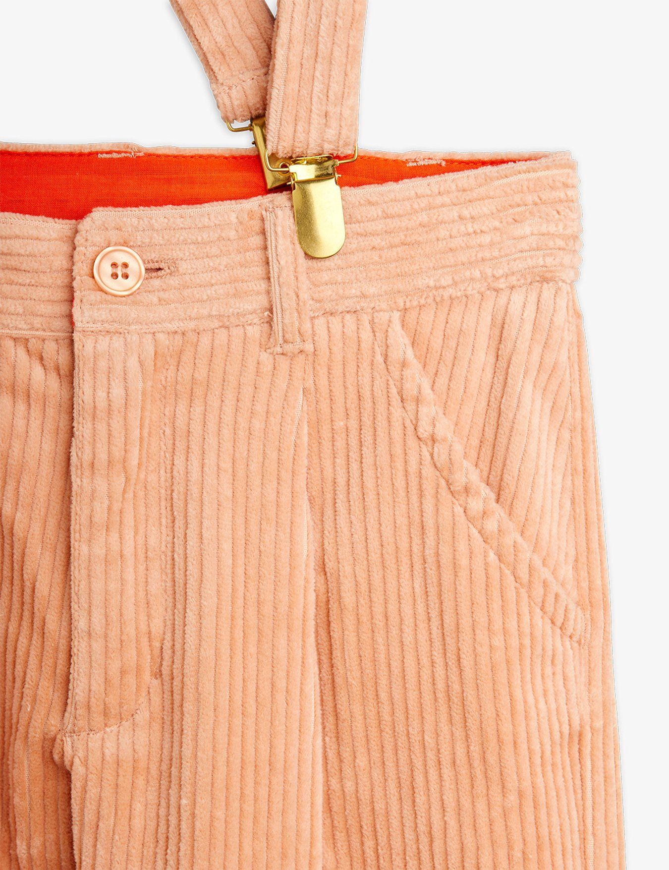 Clover corduroy suspender trousers