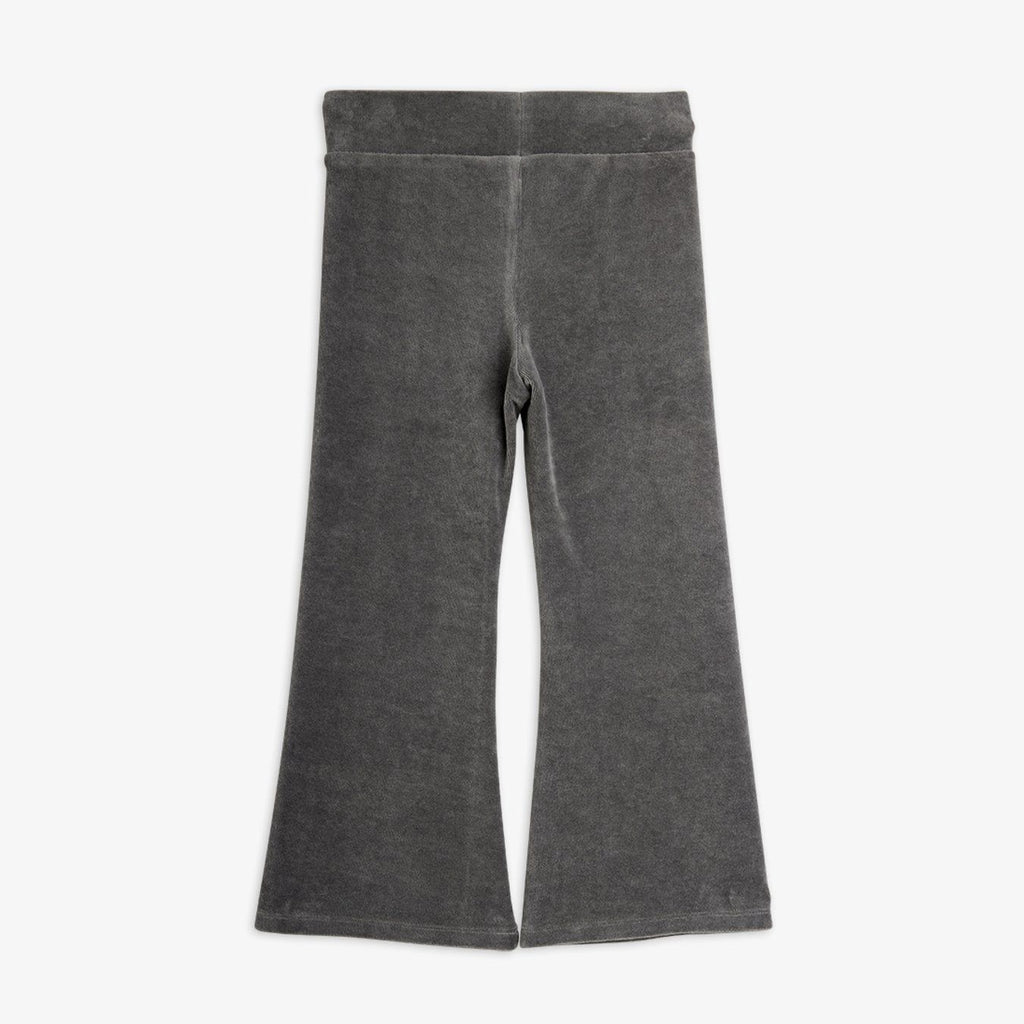 Clover velour flared trousers