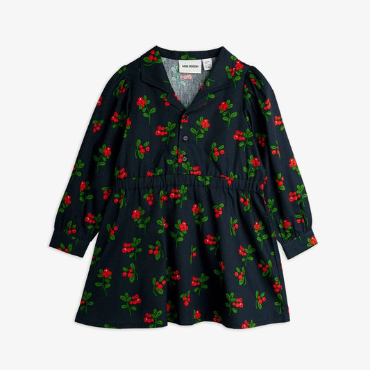 Lingonberries aop woven ls dress