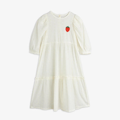 Strawberry schiffli woven dress