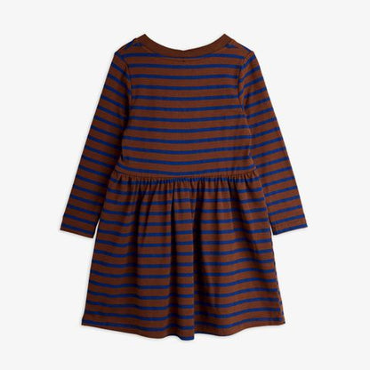 Stripe bird patch ls dress