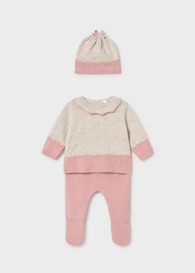 Footed pants and hat set