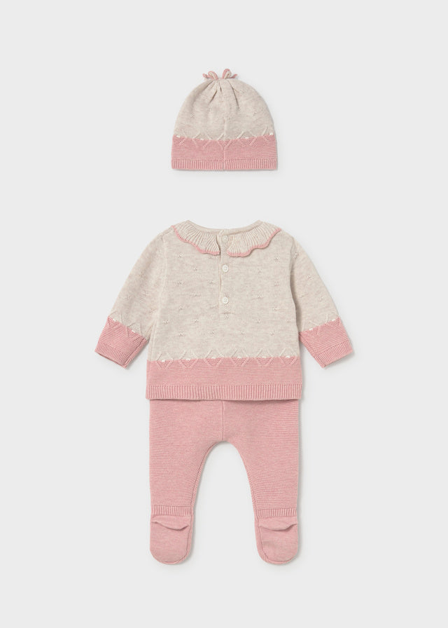 Footed pants and hat set