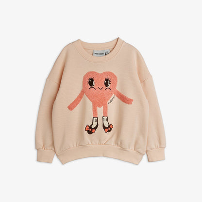 Heart in shoes chenille sweatshirt
