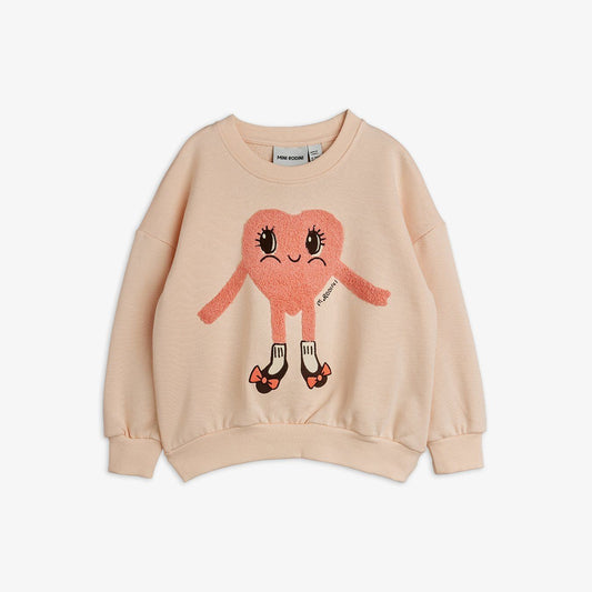 Heart in shoes chenille sweatshirt