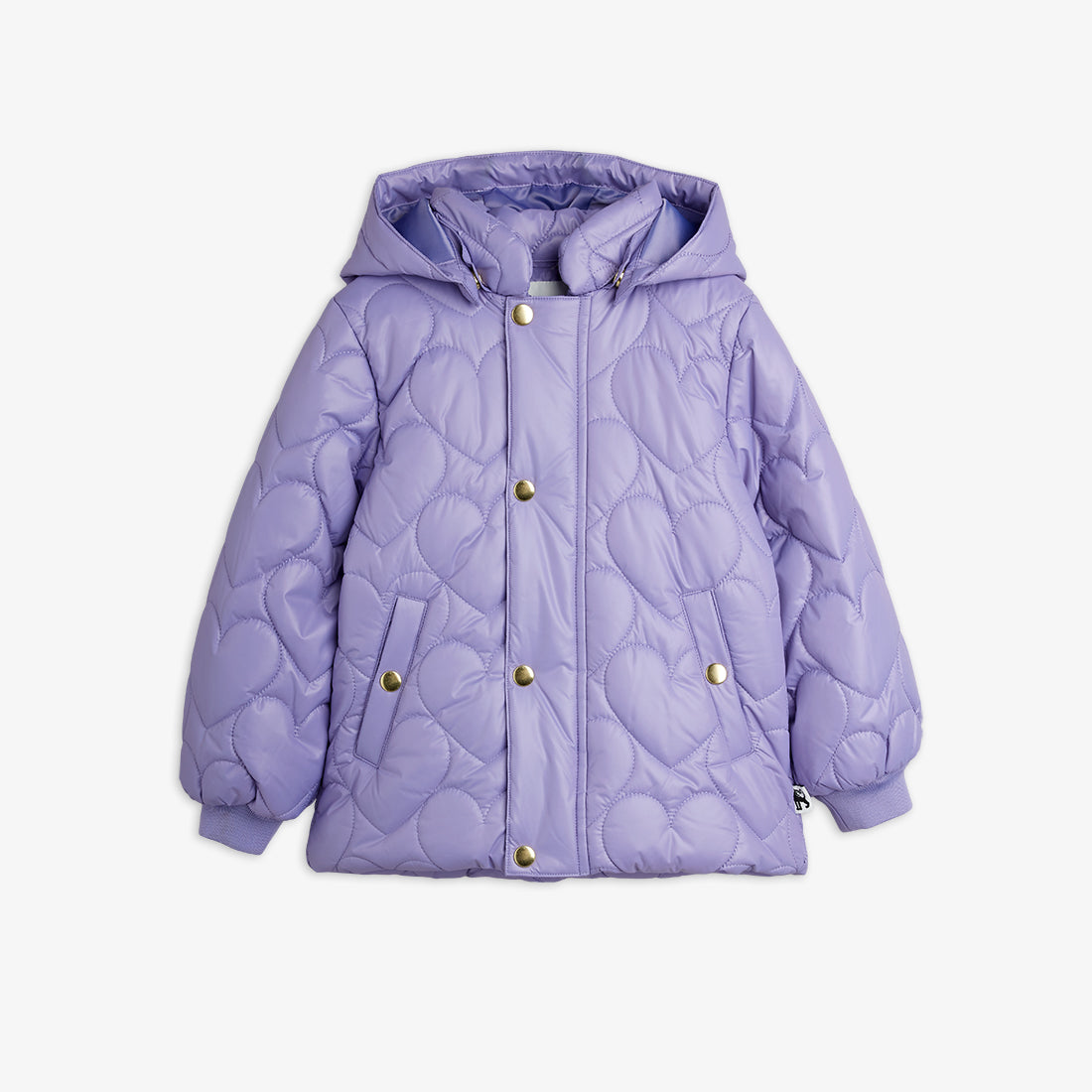 Heart Quilted Hooded Puffer
