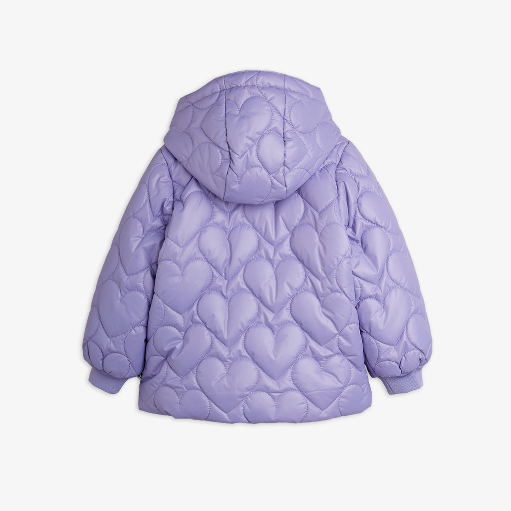 Heart Quilted Hooded Puffer