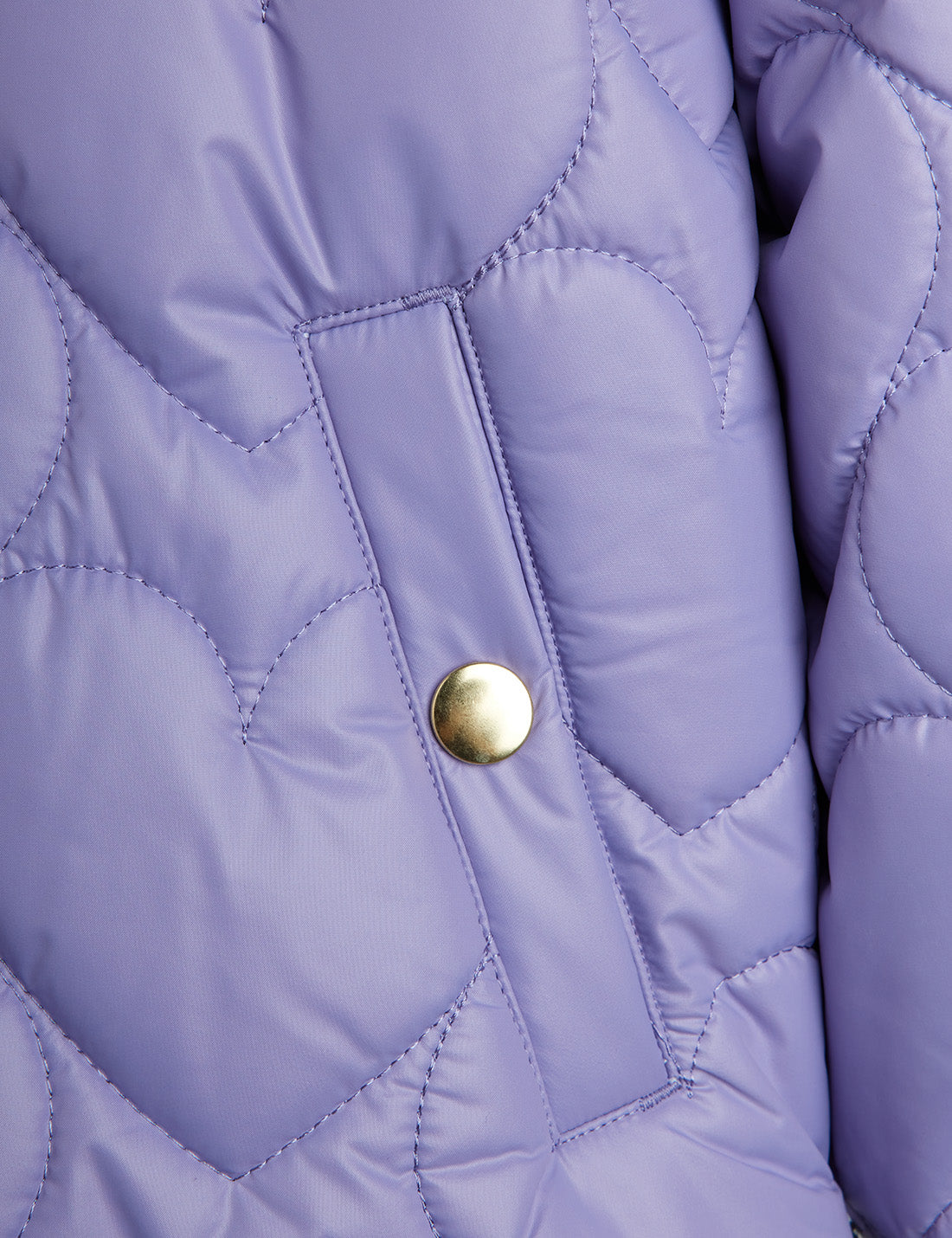 Heart Quilted Hooded Puffer