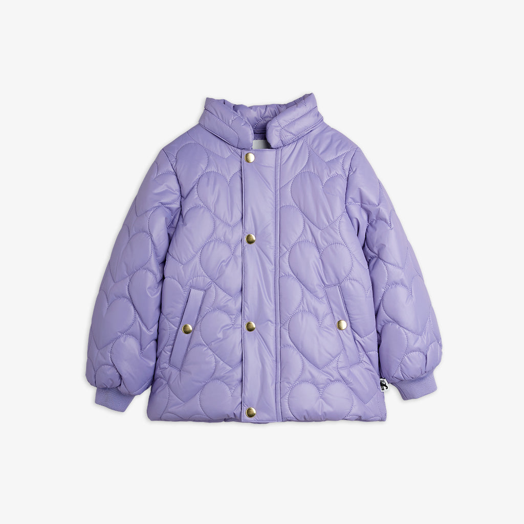 Heart Quilted Hooded Puffer