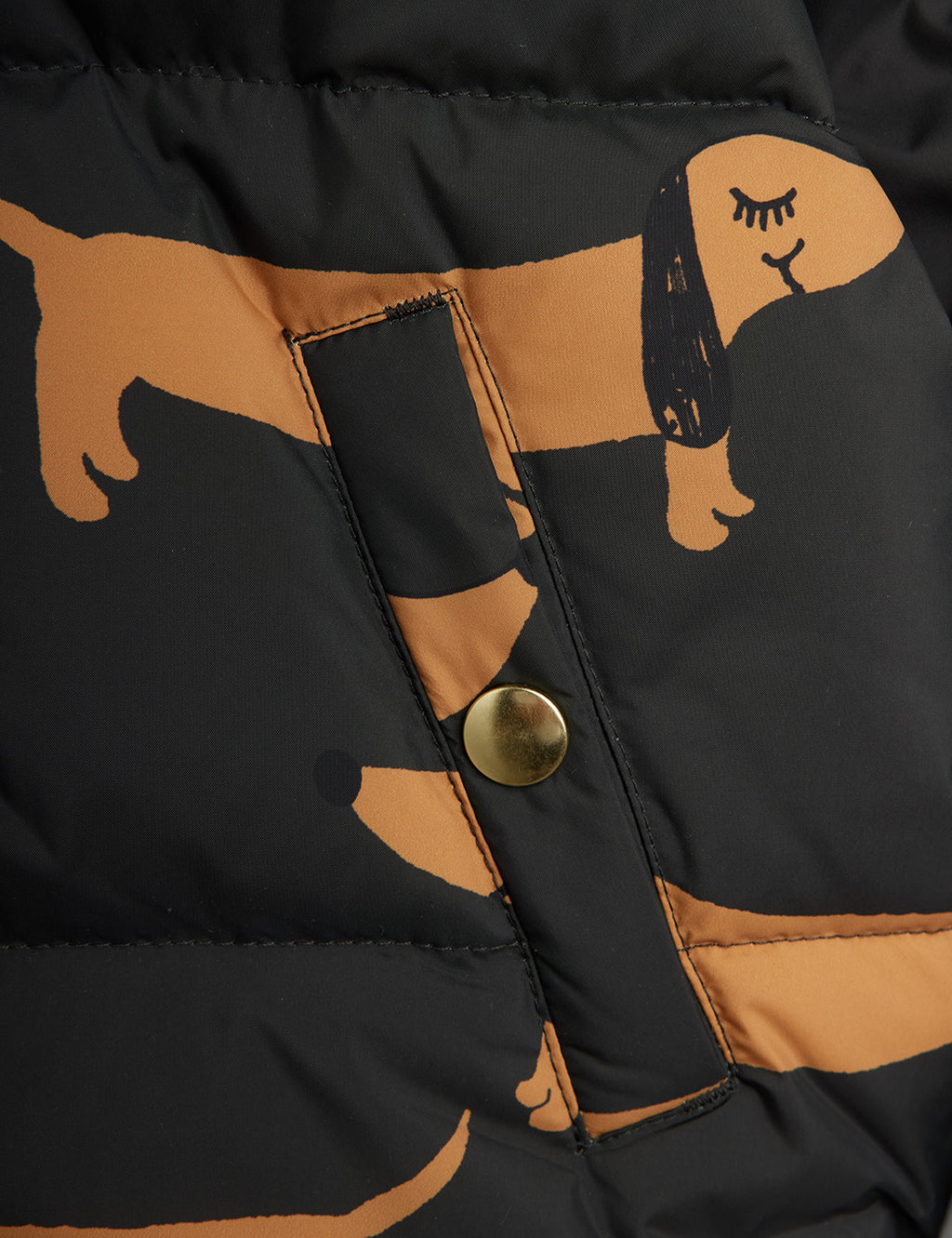 Dog aop Hooded Puffer
