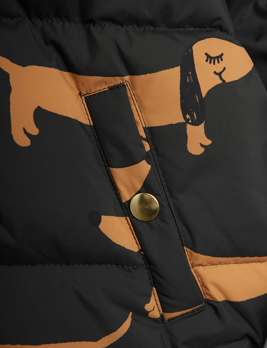 Dog aop Hooded Puffer