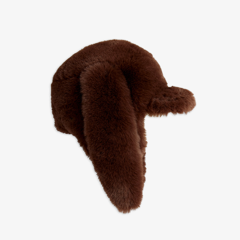 Rabbit Ear Faux Fur Cap