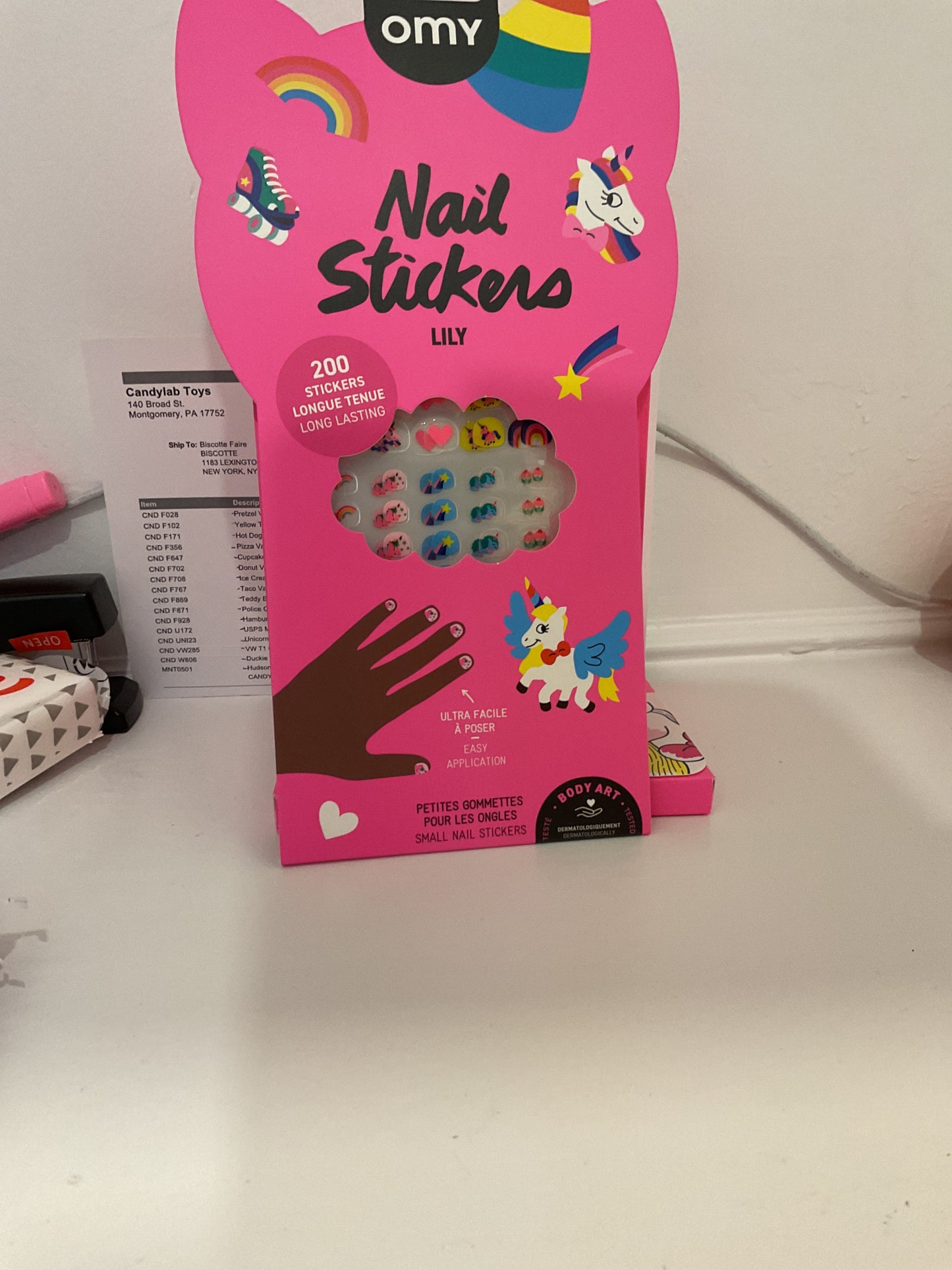 Unicorn nail stickers