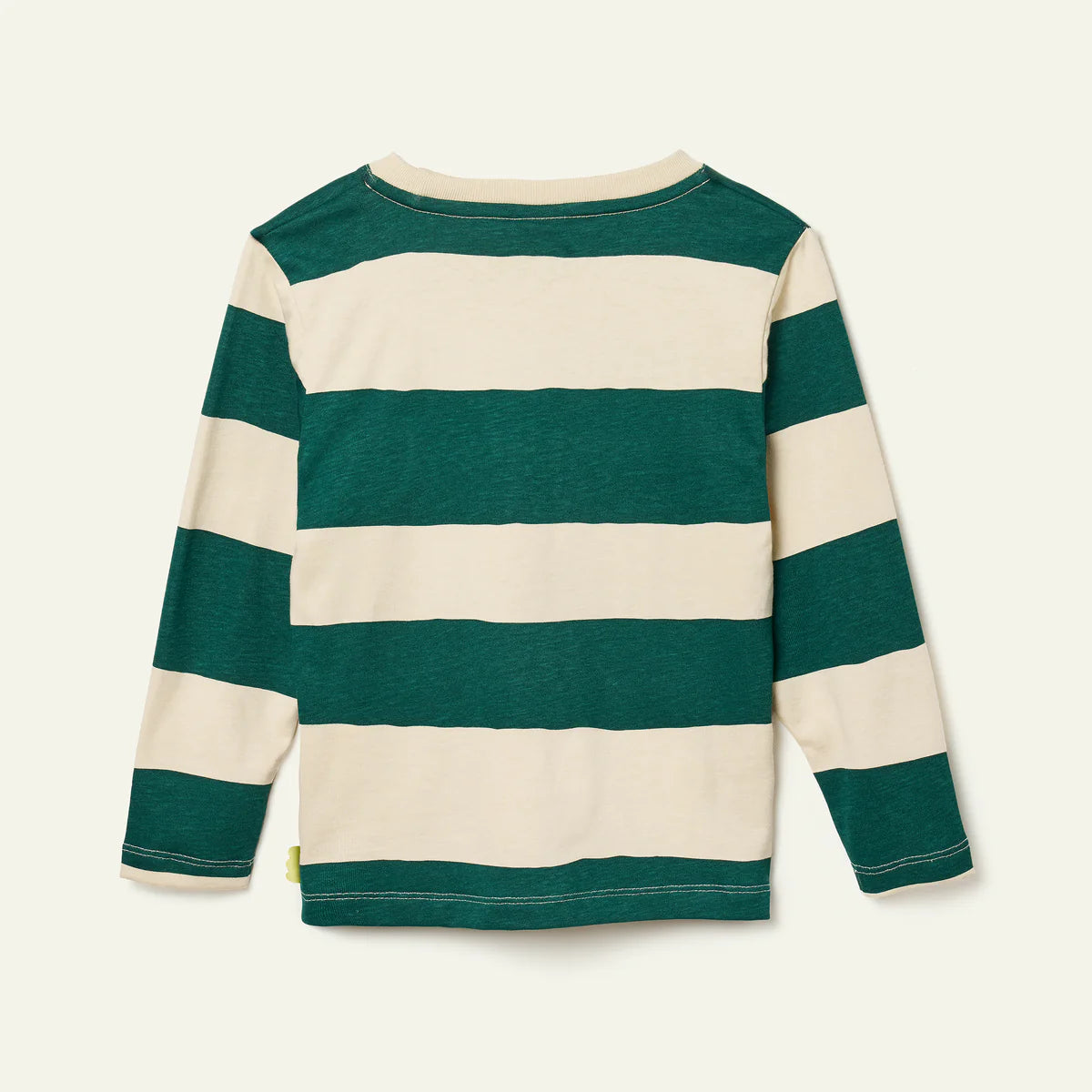 Recycled Cotton Baby Green Rugby Stripe T-Shir