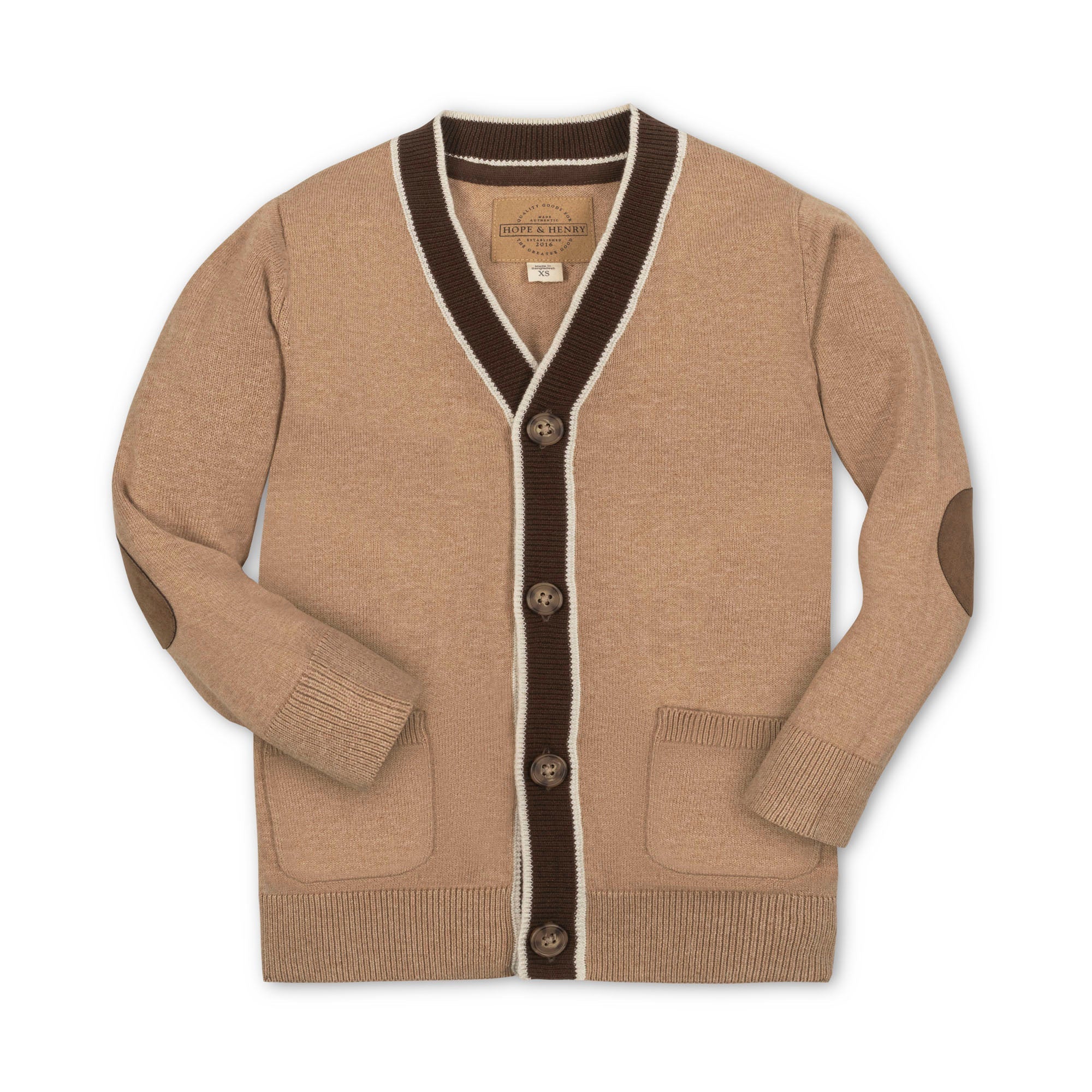 Organic Tipped Cardigan