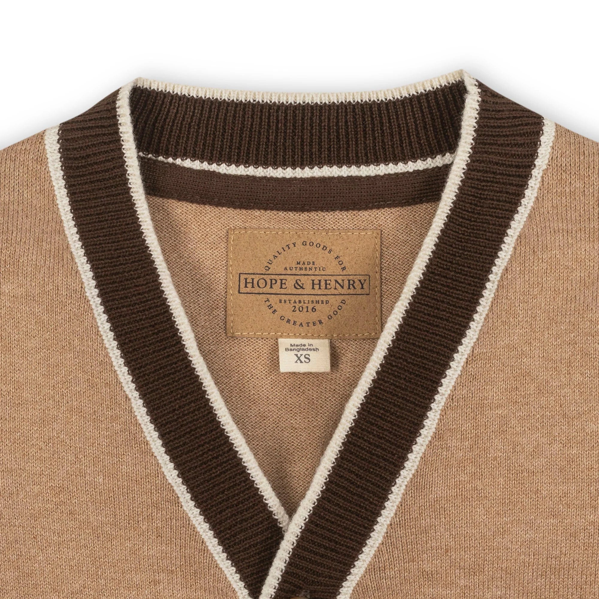 Organic Tipped Cardigan