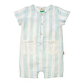 Linen Cabana Stripe Pocket Baby Romper