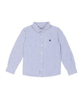 BOY LS STRIPE SHIRT WHITE/BLUE