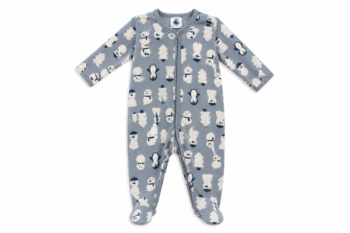 Baby boy velours snowman