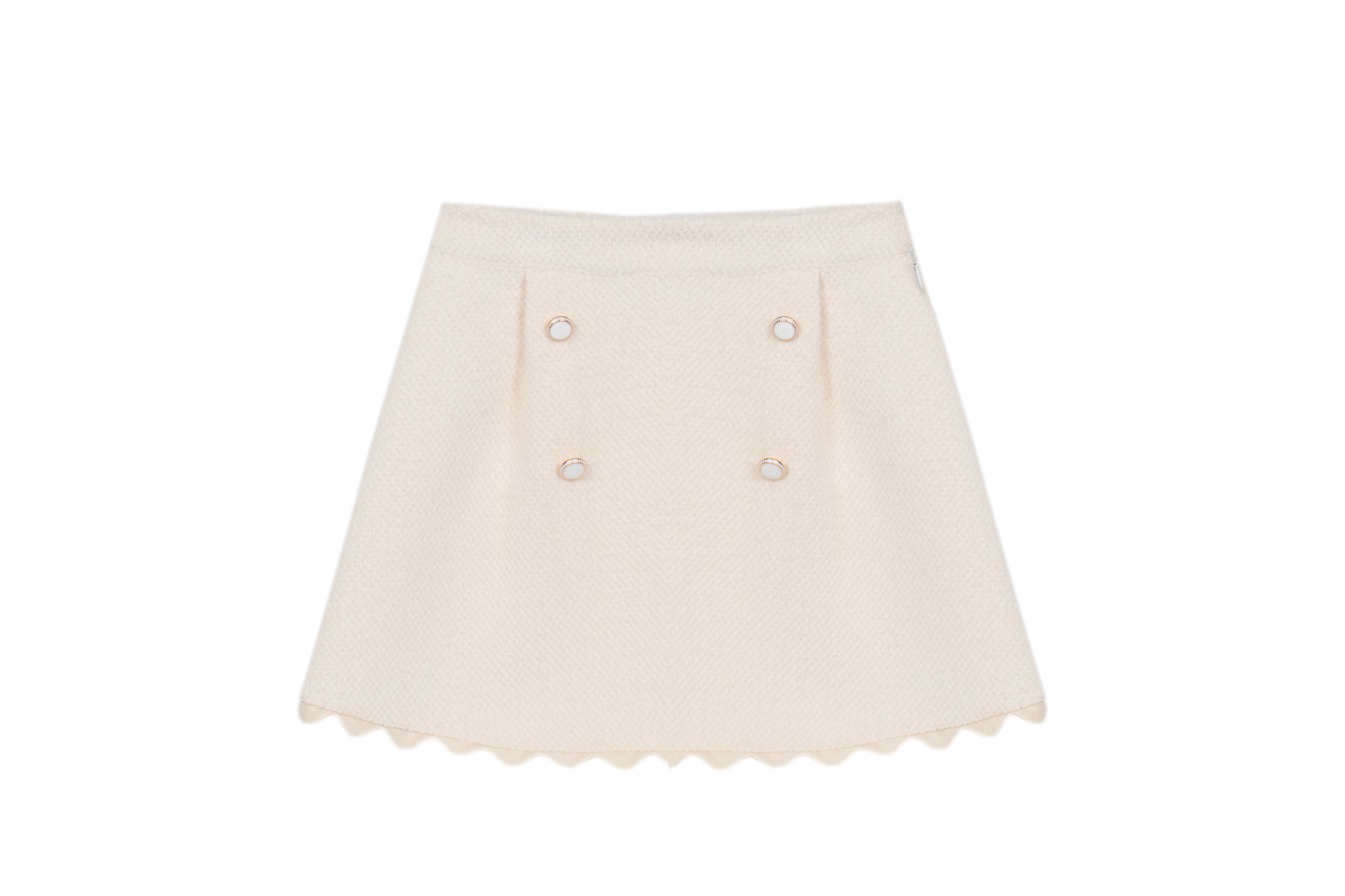 Skirt with buttons