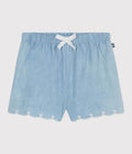 Baby girl chambray short