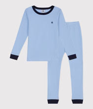 Boy loungewear LS stripe top&pant Blue/white